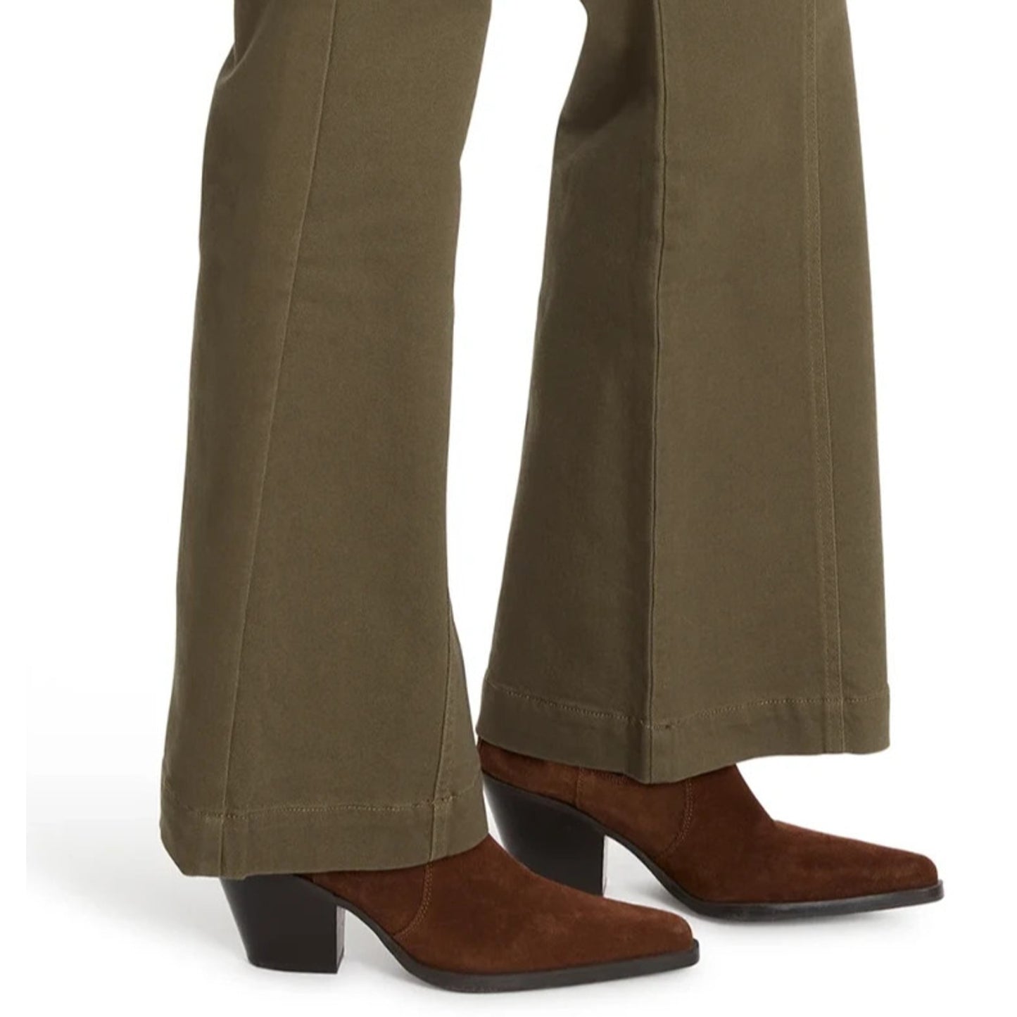 Gloria Vanderbilt Womens Cargo Jeans High Rise Wide Leg Deep Amazon Green Sz 14
