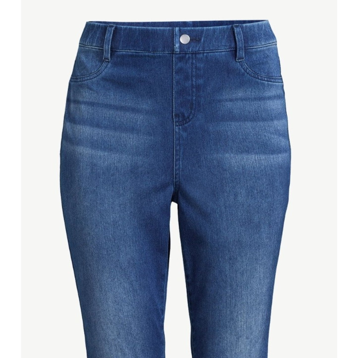 Time and Tru Womens Jeggings High Rise 29" Inseam Zip Fly Medium Denim Size L