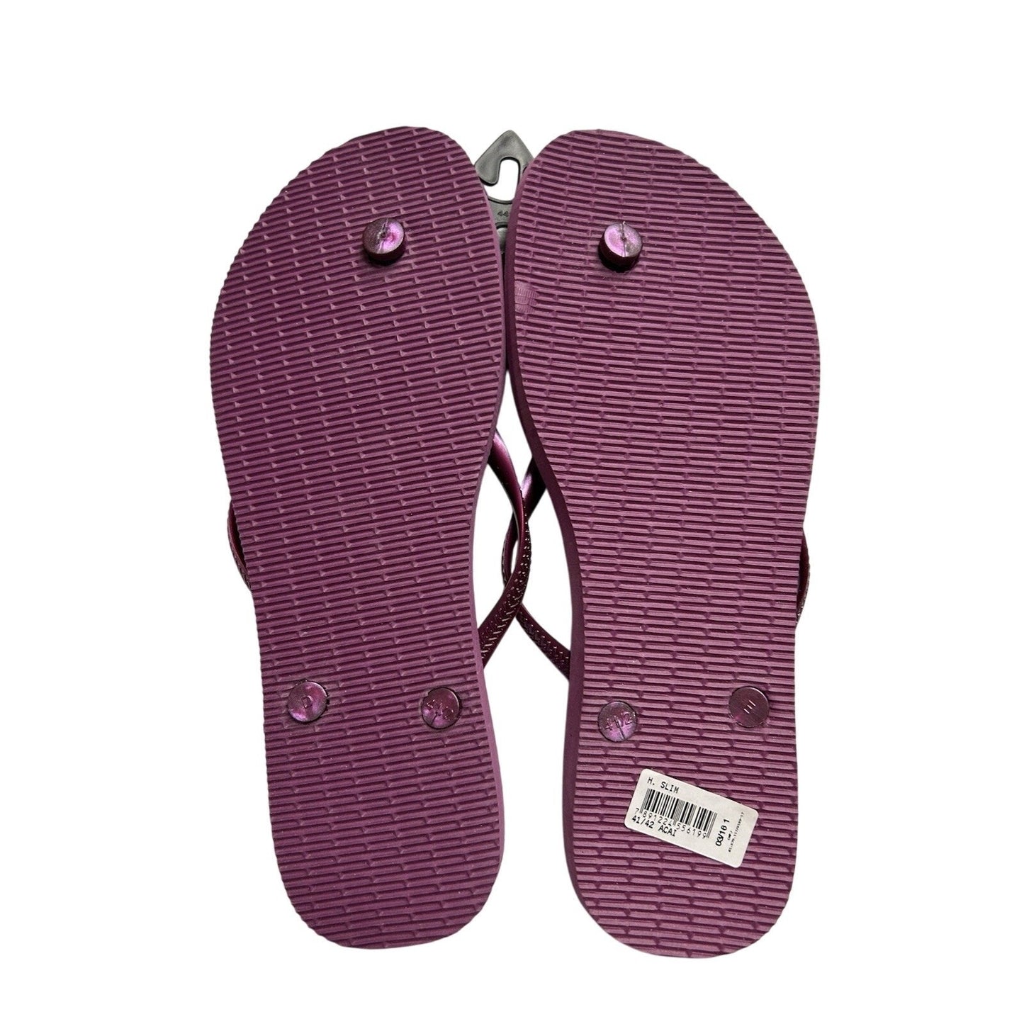 Havaianas Unisex Flip Flop Thong Sandals Slim Purple Açaí Size 11/12W New W/ Tag
