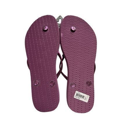 Havaianas Unisex Flip Flop Thong Sandals Slim Purple Açaí Size 11/12W New W/ Tag