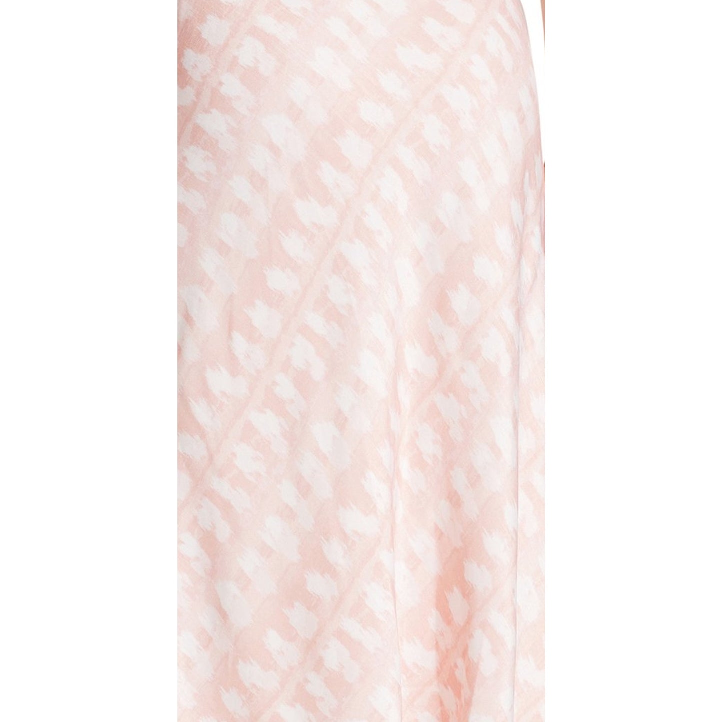 Time and Tru Womens Satin Midi Slip Skirt Pearl Blush Brush Marks Size L