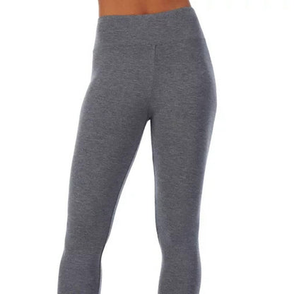 Cuddl Duds Softwear with Stretch High Waist Leggings Charcoal Size M