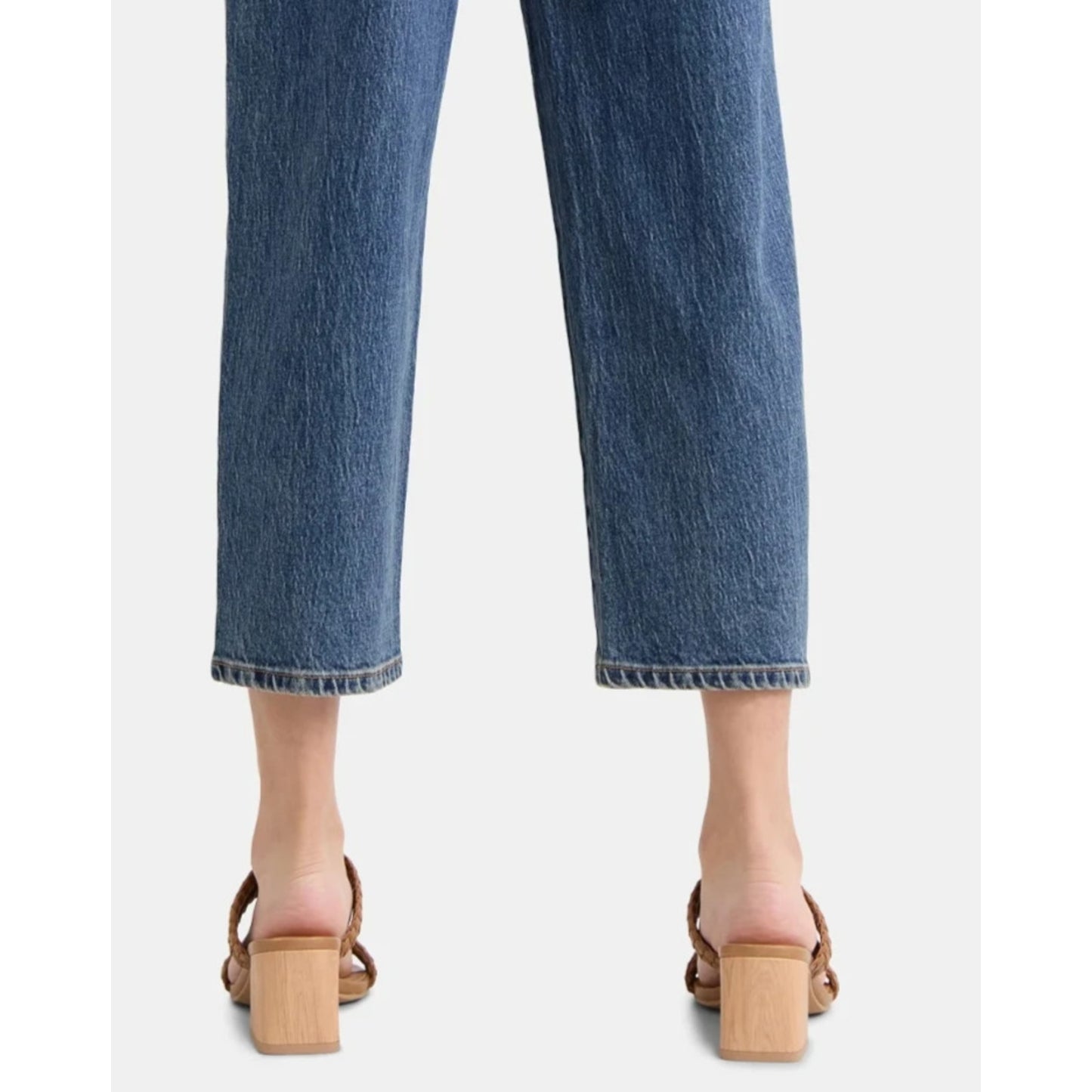 Time and Tru Womens High Rise Barrel Jeans 26.5" Inseam Dark Wash Size 12