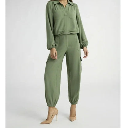 Sofia Jeans Womens Utility Pants Green Tea Size XS