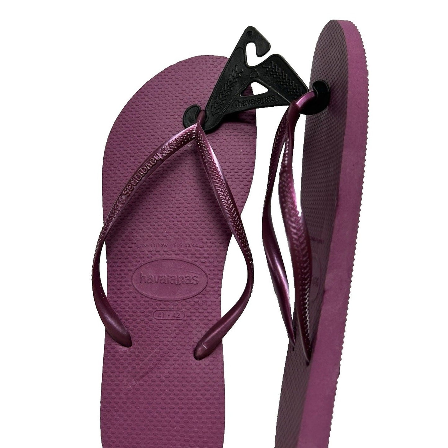 Havaianas Unisex Flip Flop Thong Sandals Slim Purple Açaí Size 11/12W New W/ Tag