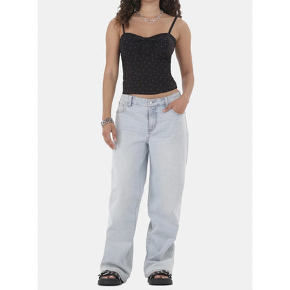 No Boundaries Baggy Wide Leg Jeans Womens Super Light Wash Size XXS (00)