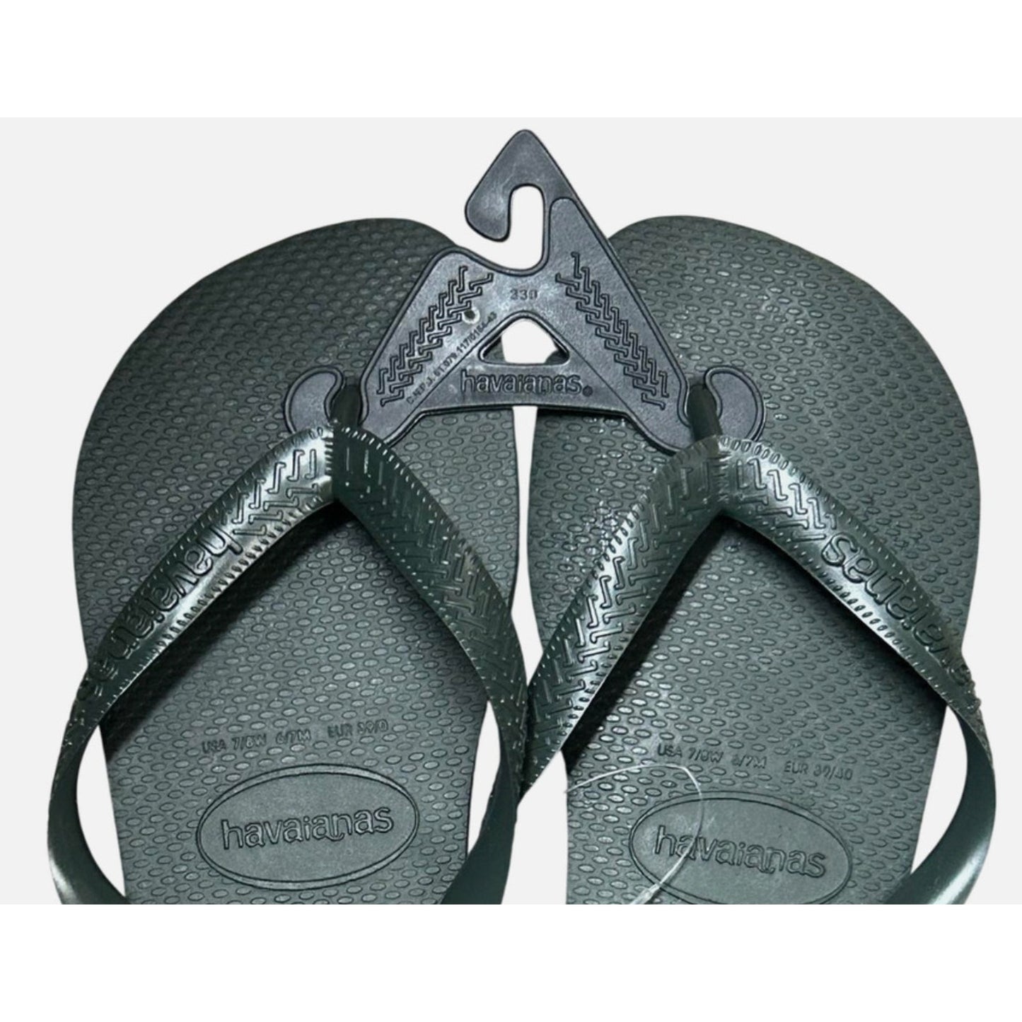 Havaianas Unisex Flip Flop Sandals Dark Olive Green Size 7/8W- 6/7M New With Tag
