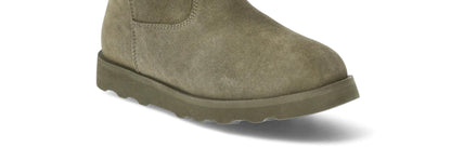 Time and Tru Womens Genuine Suede Cozy Boots Olive Size 8