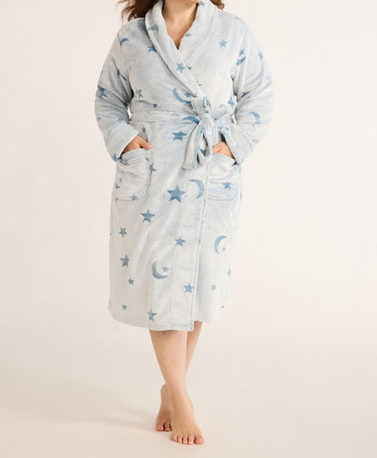 Joyspun Women's Plush Robe Corsair Size S
