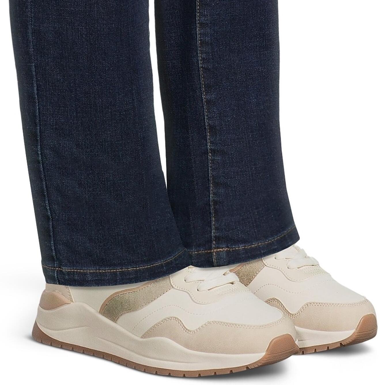 Time and Tru Women's Chunky Jogger Sneakers Lightweight Lace-Up Tan Size 8 M