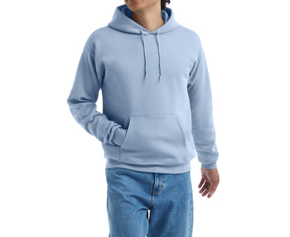 Hanes Men's & Big Men's EcoSmart Fleece Pullover Hoodie Light Blue Size XL