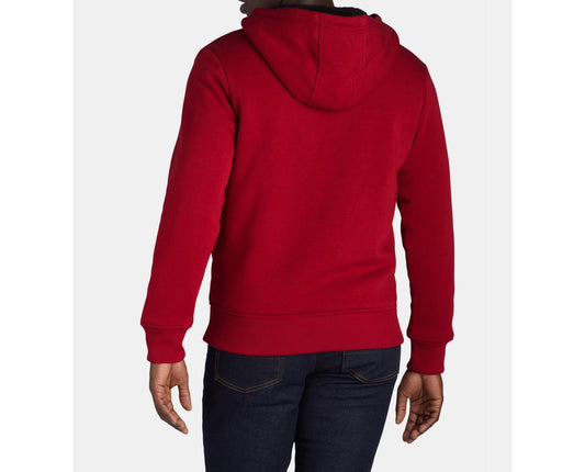 George Mens High Pile Fleece Lined Jacket with Hood Red Mark Size L