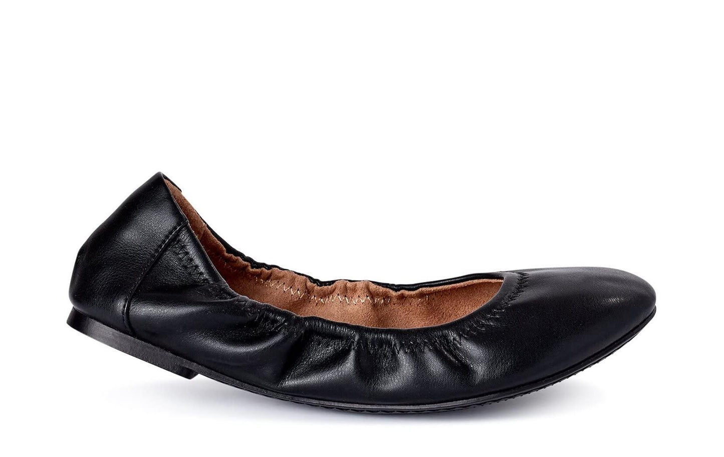 Time and Tru Womens Scrunch Ballet Flats Black Size 9.5M