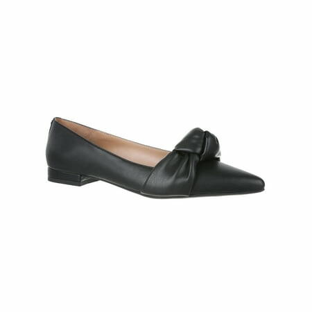 Sam & Libby Womens Laurena Pointed Toe Ballet Flat Black Size 8