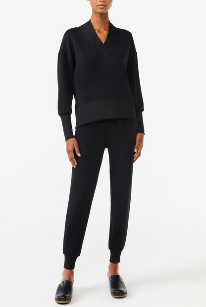 Scoop Womens and Womens Plus Scubaknit V-Neck Sweatshirt