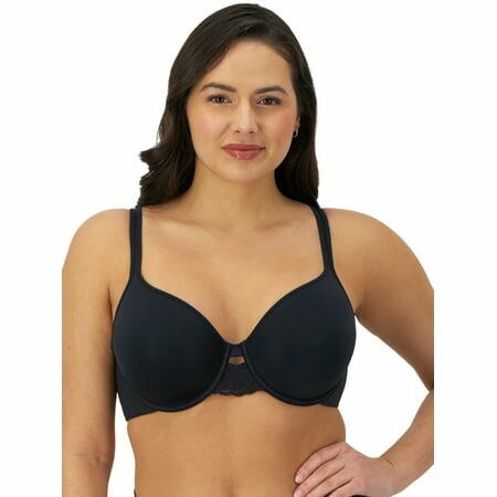 Bali Womens Beautifully You Convertible Underwire T-Shirt Bra Black Size 42C