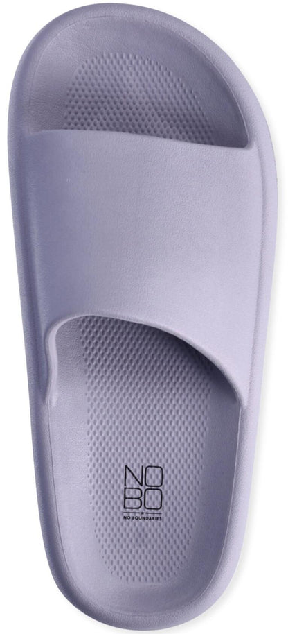 No Boundaries Womens Comfort Slide Sandals Grey Size 8