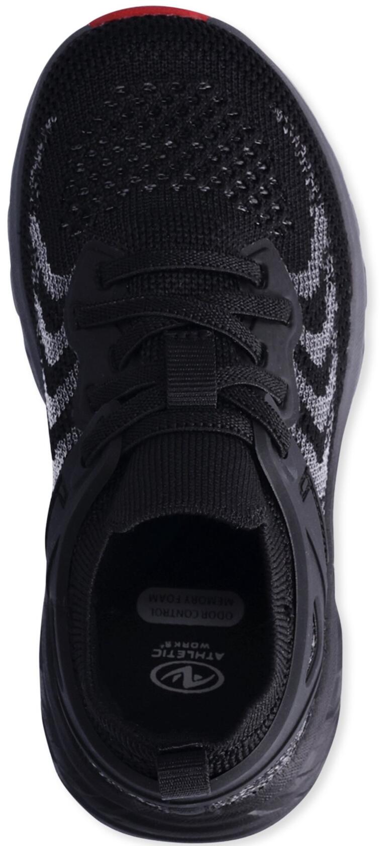 Athletic Works Toddler Boys Knit Cage Athletic Sneakers Black Size 9 Toddler