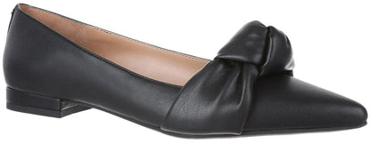 Sam & Libby Womens Laurena Pointed Toe Ballet Flat Black Size 8