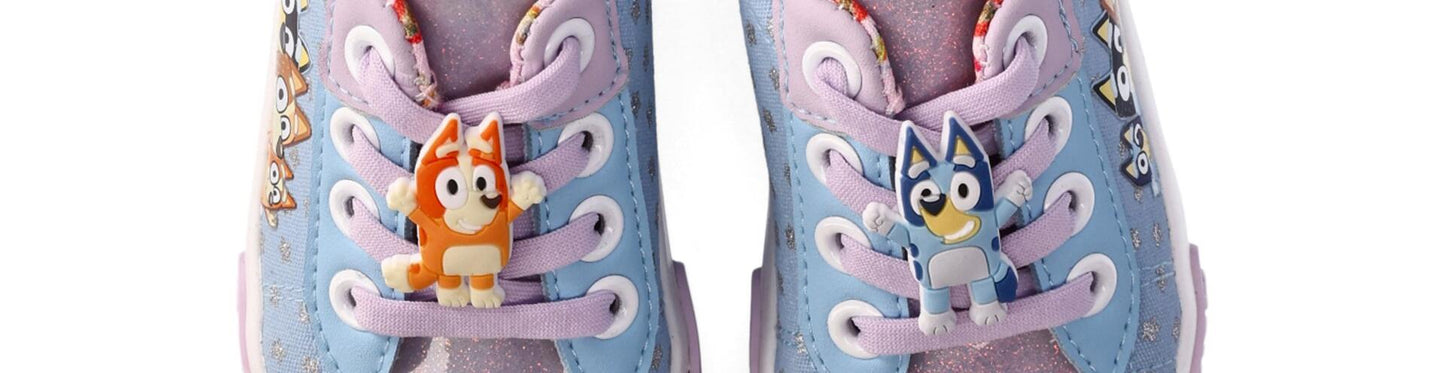 Bluey Toddler Girl Bluey & Bingo Slip-On Court Sneaker Purple Size 7 Toddler