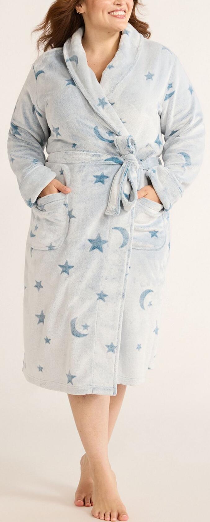 Joyspun Women's Plush Robe Corsair Size S