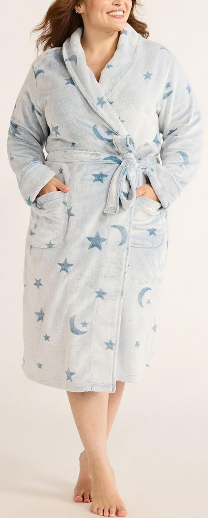 Joyspun Women's Plush Robe Corsair Size S