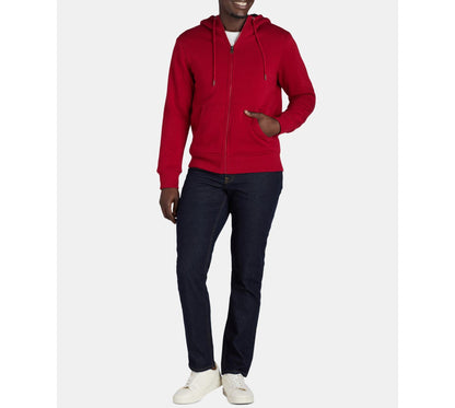 George Mens High Pile Fleece Lined Jacket with Hood Red Mark Size L