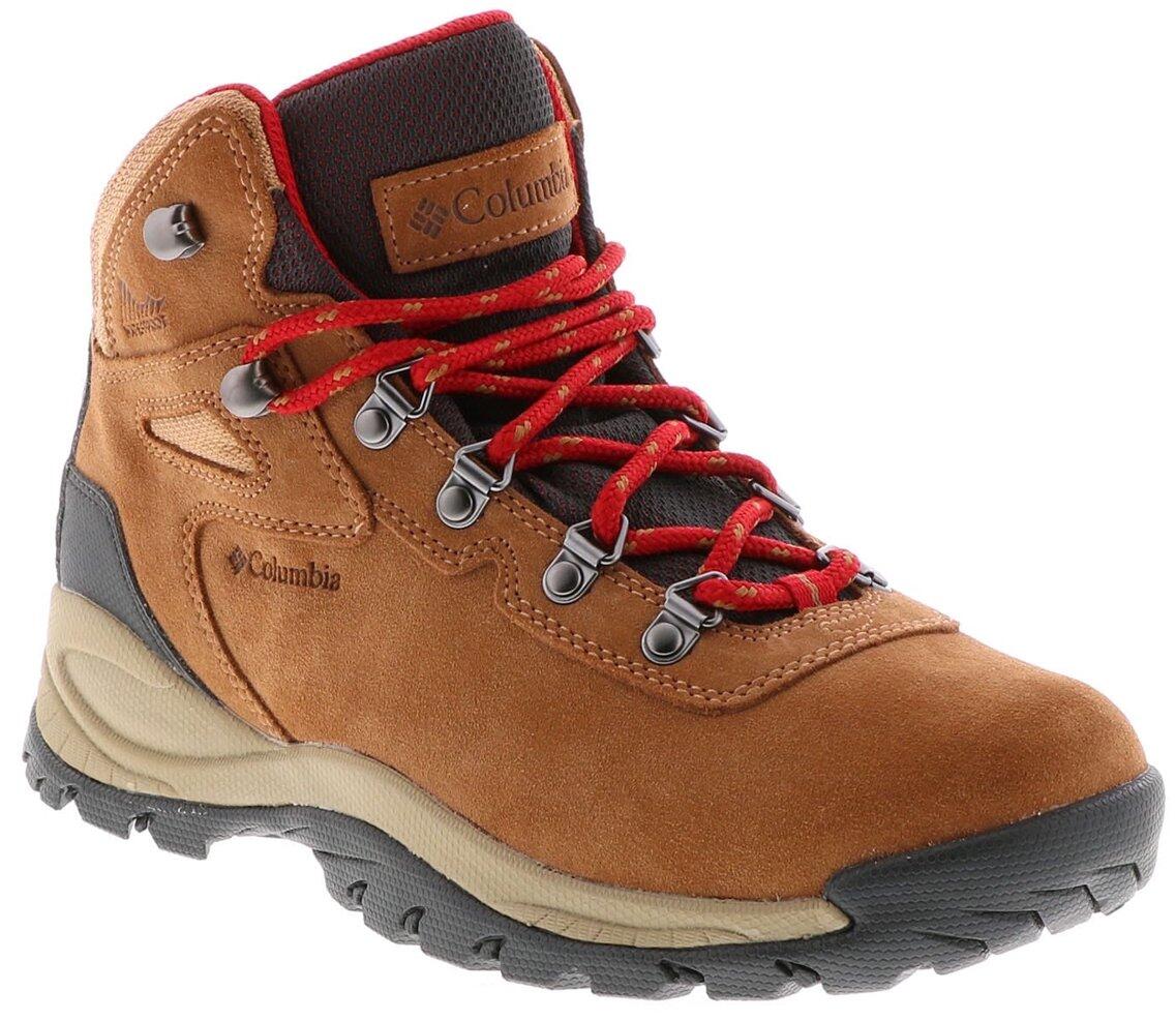 Columbia Womens Newton Ridge Waterproof Hiking Boots Elk/Mountain Red Size 7.5