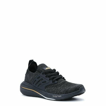 Avia Womens Caged Knit Sneakers Black Size 9