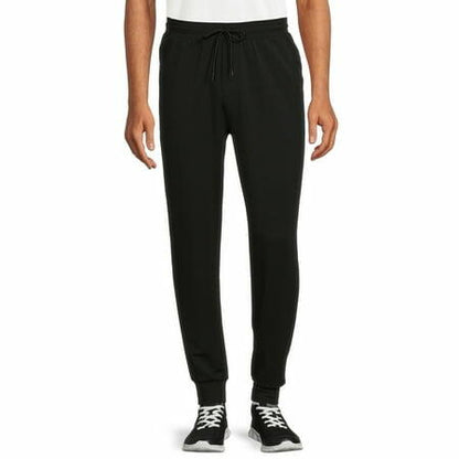 Athletic Works Mens and Big Mens Active Knit Joggers Rich Black Size S