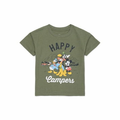 Mickey Mouse and Friends Toddler Boys Graphic Print Tee Olivine Size 4T
