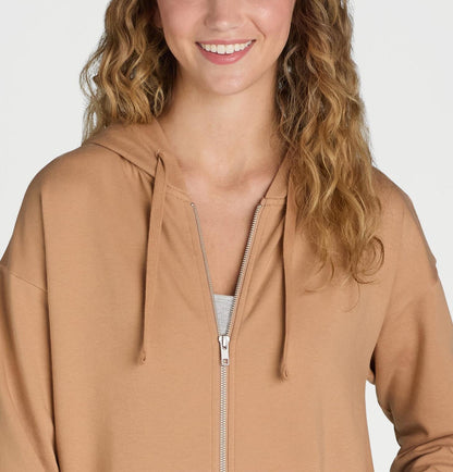 Time and Tru Womens and Womens Plus Zip Up Fleece Jacket with Hood Size M