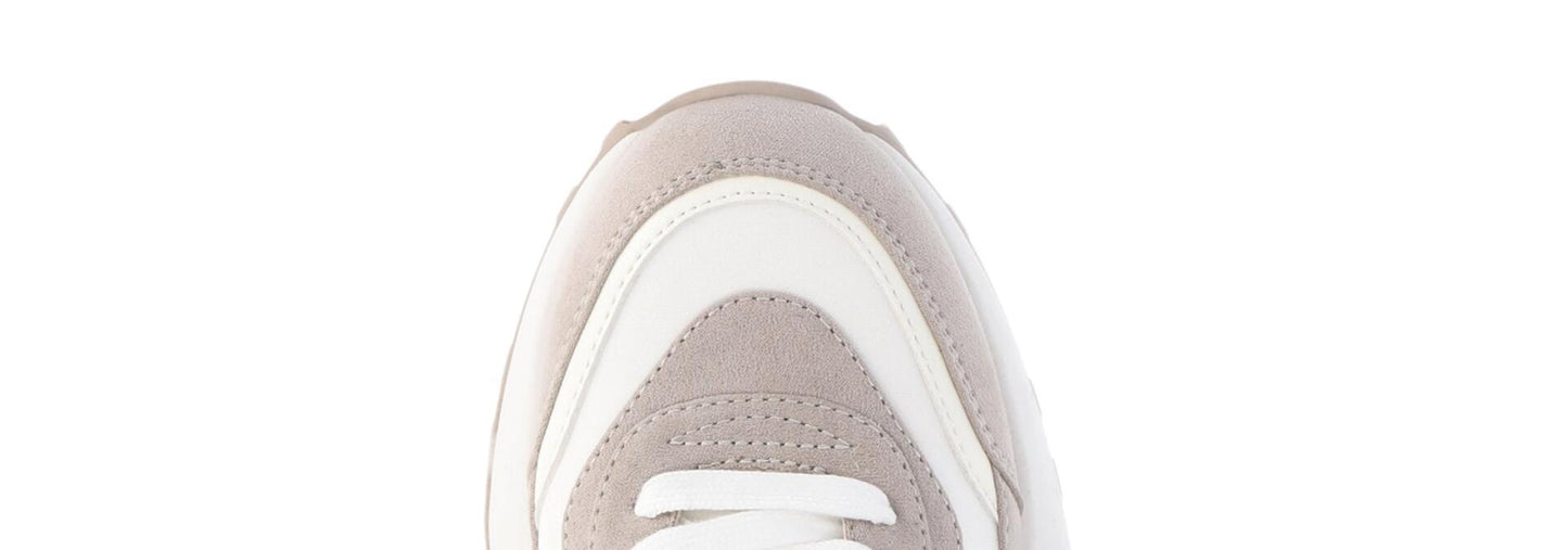 No Boundaries Women s Retro-Inspired Sneakers Cream Size 8