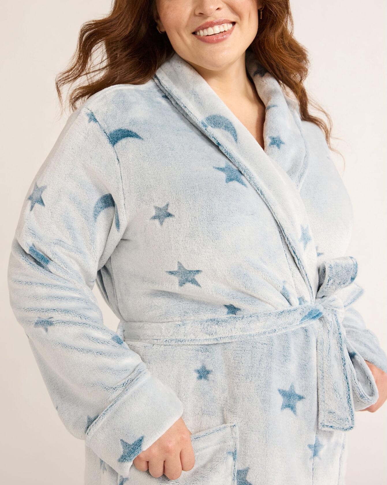 Joyspun Women's Plush Robe Corsair Size S