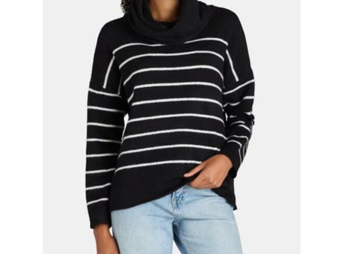 Dreamers by Debut Womens Cowl Neck Sweater with Long Sleeves