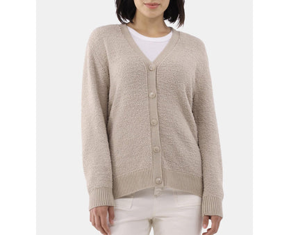 Time and Tru Womens Super Soft Button Cardigan True Taupe Size M