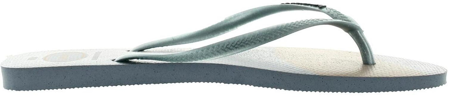 Havaianas Womens Slim Palette Glow Flip Flop Sandals Ashley Blue Size 11/12