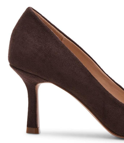 Madden Girl Womens Grove Pump Dark Brown Fabric Size 6.5
