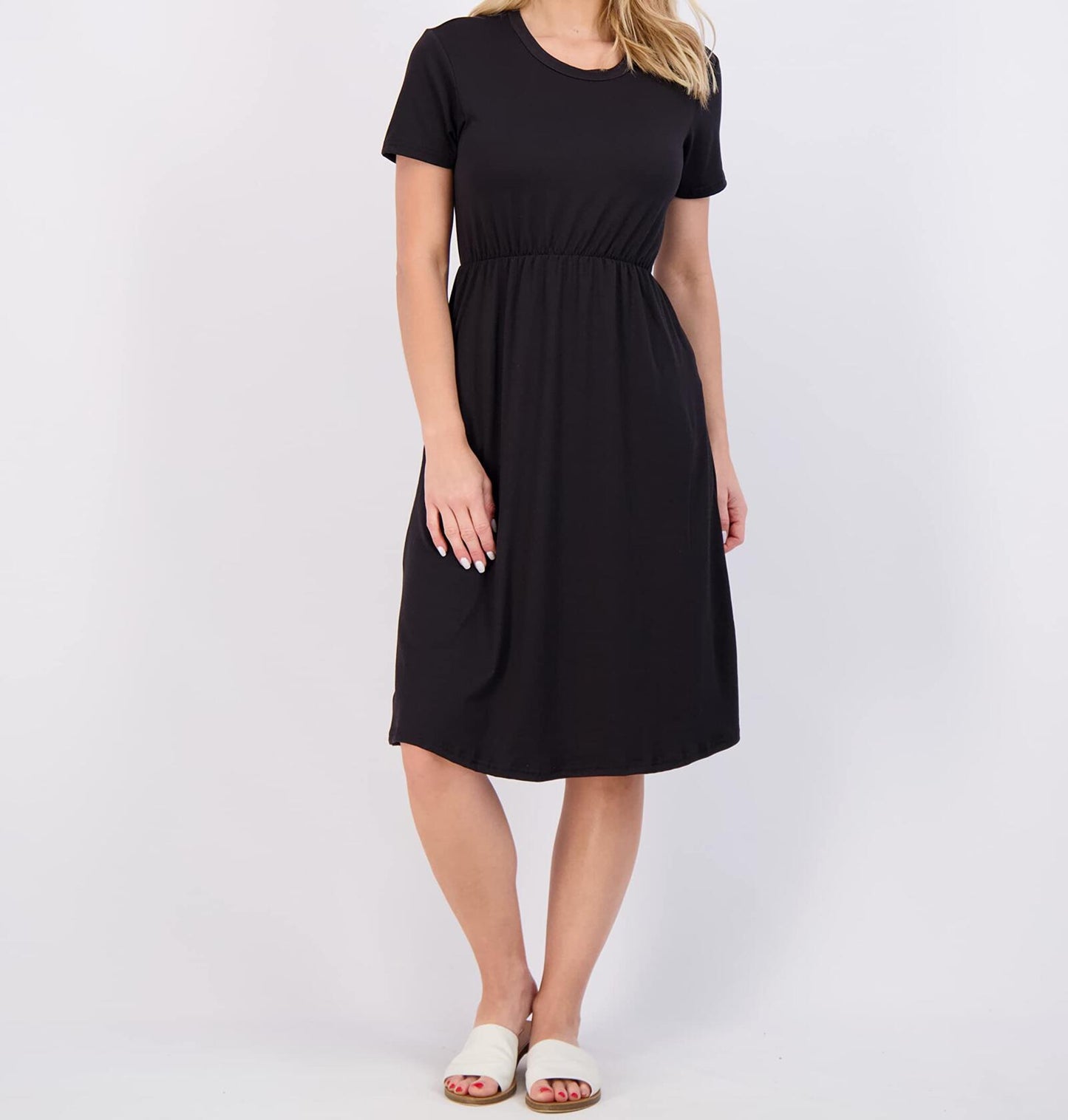 Real Essentials Womens 3-Pack T-Shirt Dress Flowy Multicolor Size 2X