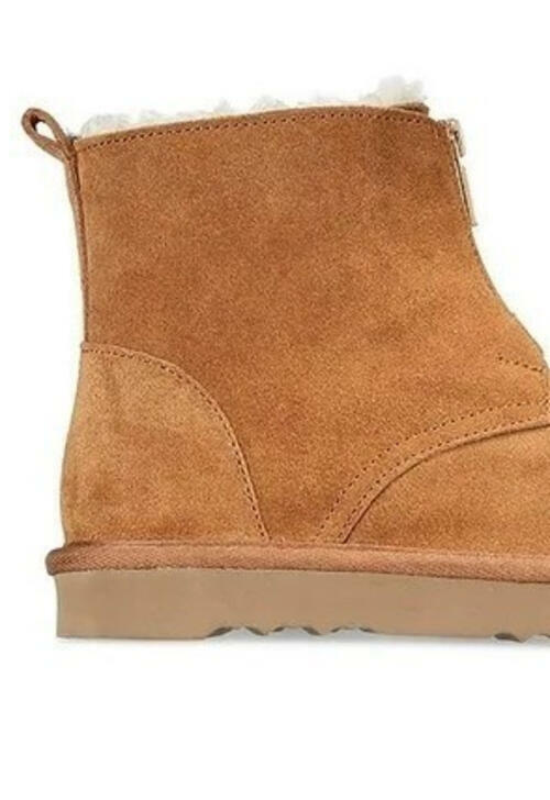 Style & Co. Womens Terrii Suede Faux Fur Lined Winter & Snow Boots Brown Size 11