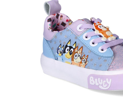 Bluey Toddler Girl Bluey & Bingo Slip-On Court Sneaker Purple Size 7 Toddler