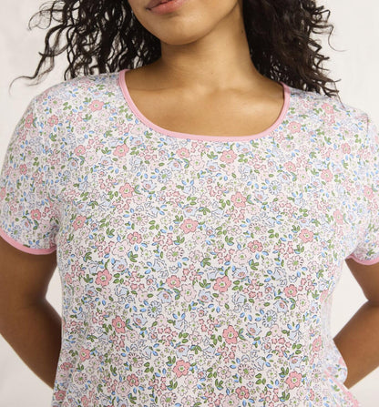 Joyspun Womens Sleep Tee and Pants Pajama Set 2-Piece