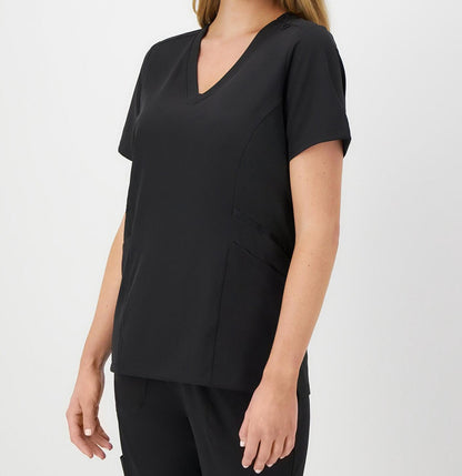 Hanes Comfort Fit Scrubs Women s Scrub Top New Ebony M