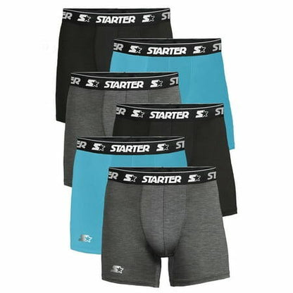 Starter Cotton Mens Briefs Breathable Underwear for Men 6-Pack Assorted Size M