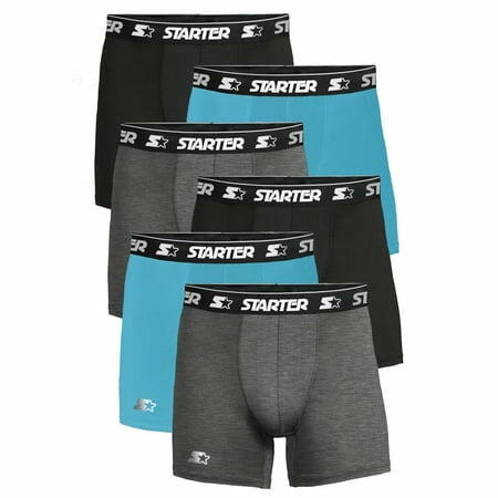 Starter Cotton Mens Briefs Breathable Underwear for Men 6-Pack Assorted Size M