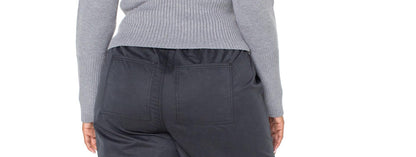 Celebrity Pink Womens Plus Wide Leg Parachute Pants Black Size 1X