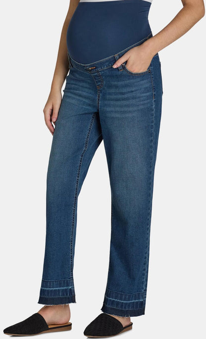 Time and Tru Womens Maternity Straight Leg Jeans Medium Wash Size XL (16-18)