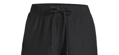 Athletic Works Womens ButterCore Soft  Gym Shorts Black Heather Size S (4-6)