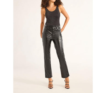 Sofia Jeans Womens Paloma Slim Straight High Rise Crop Pants Black Size 6