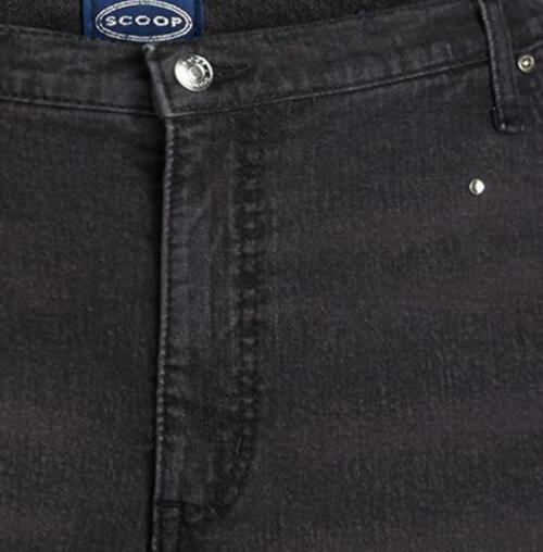 Scoop Womens Low Slung Cropped Jeans Embellised Relaxed Crop Black Size 8/27